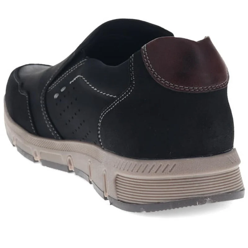Wide Fit Casual Slip-On Trainers - WBINS40029 / 325 788 - Black