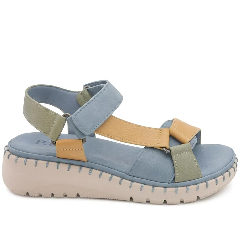 Adjustable Fastening Cushioning Sandals - BAIZH43044 / 329 310 - Blue Multi