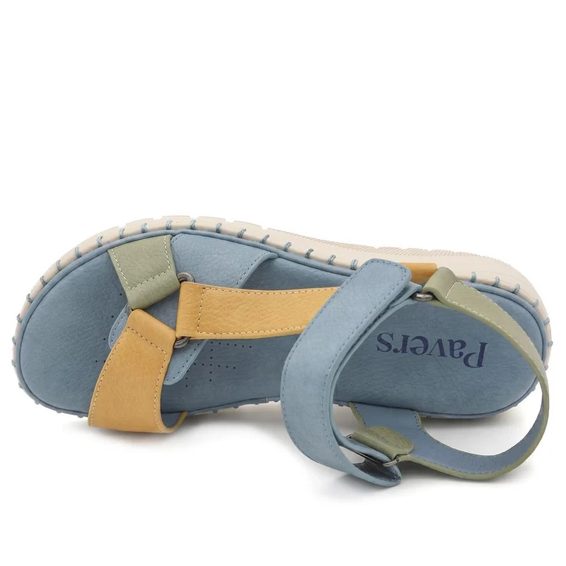 Adjustable Fastening Cushioning Sandals - BAIZH43044 / 329 310 - Blue Multi