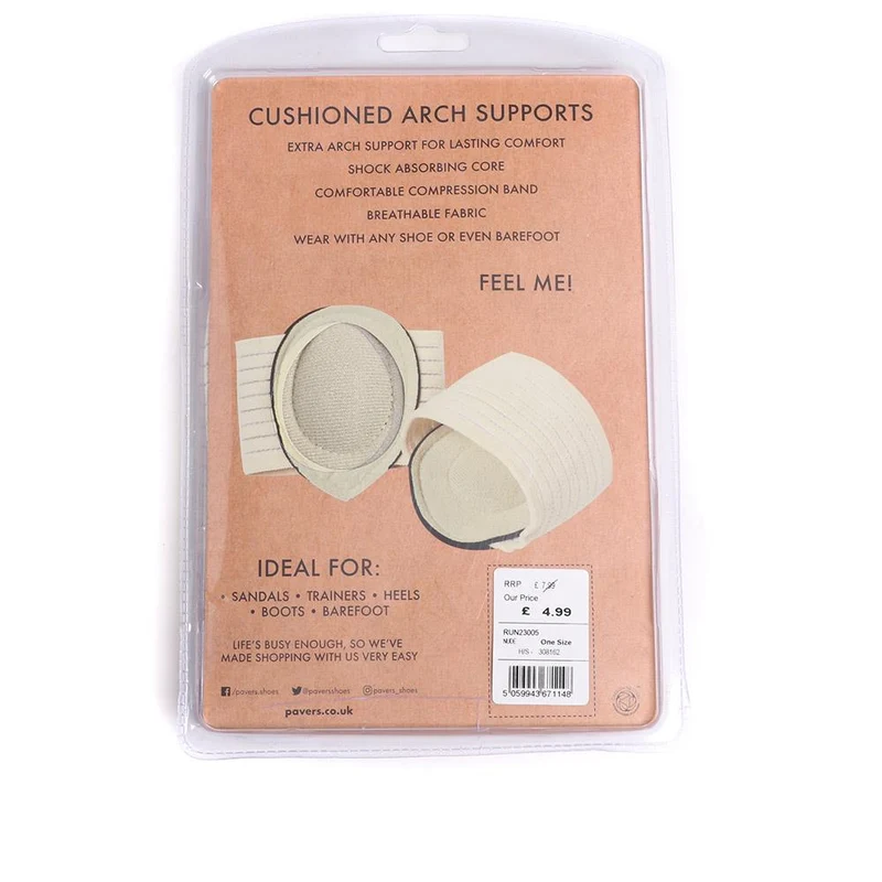 Cushioned Foot Arch Supports - RUN23005 / 308 162 - Nude