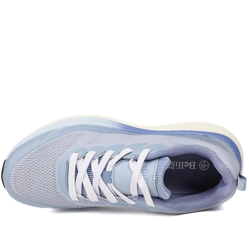 Bellissimo Memory Foam Lace Up Trainers - BELSUNCH43001 / 329 309 - Blue