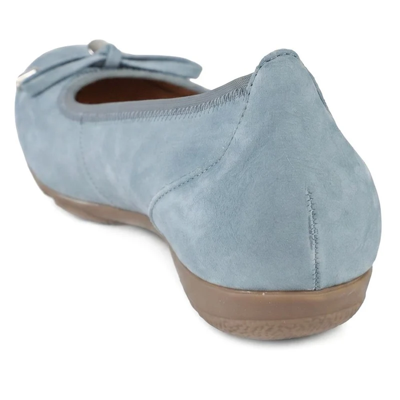 Gabor All Leather Pumps With Bow Detail - GABC44506 / 330 271 - Denim