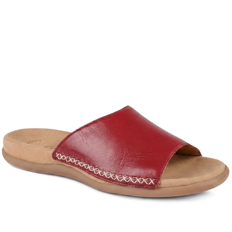 Gabor Leather Slip On Sandals - GABC44505 / 330 270