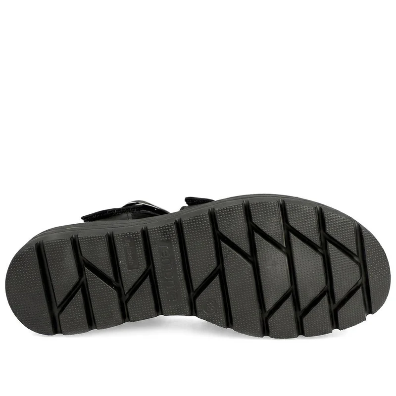 Remonte Leather Bibar Flatform Sandals - DRS43510 / 329 295 - Black