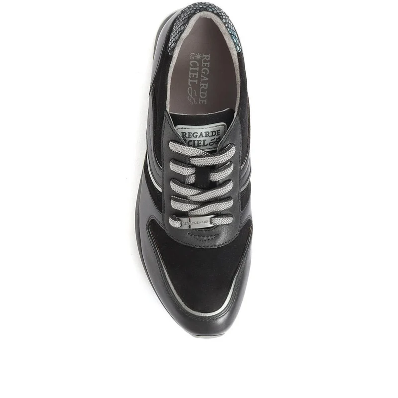 Leiza Leather Trainers - SINO34527 / 320 745 - Black Multi