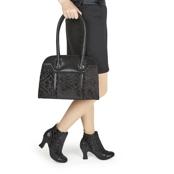 Ruby-Shoo-Montpellier-Schwarz-Samt-Tasche