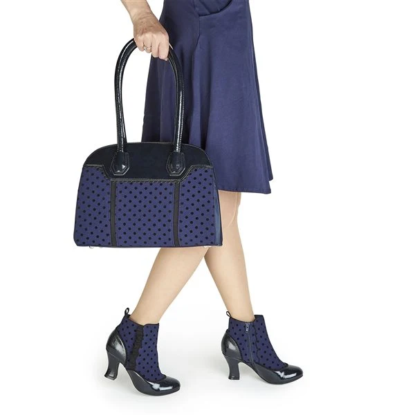 Ruby-Shoo-Montpellier-Blue-Spot-Handtasche