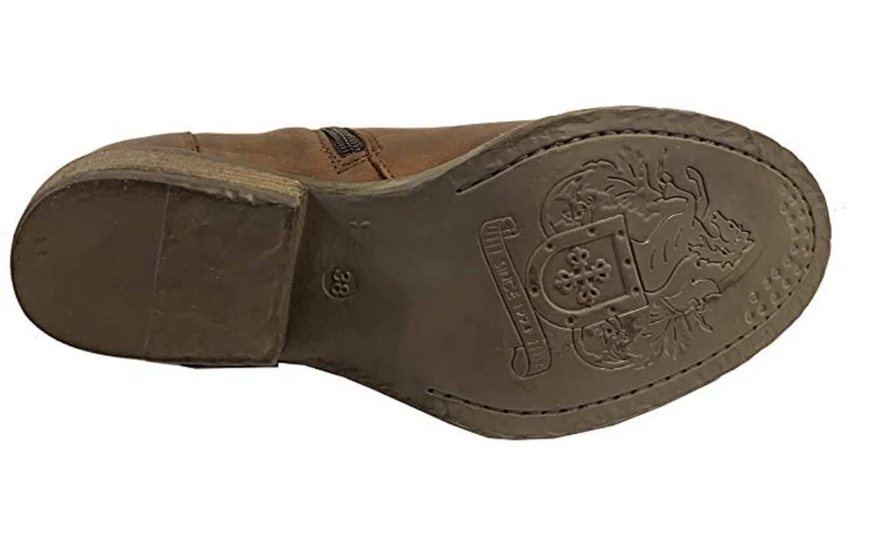 Oak & Hyde Damen Rita Twim Lederstiefelette - Braun