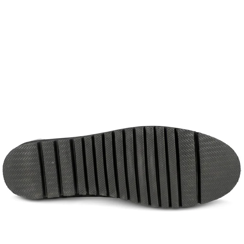 Casual Leather Moccasins - MOEN43007 / 329 557 - Black