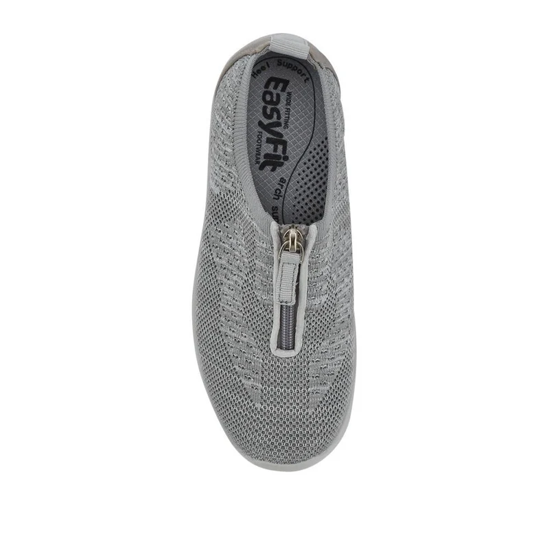 Extra-Wide Slip-On Shoes - ELENNE / 326 956 - Light Grey