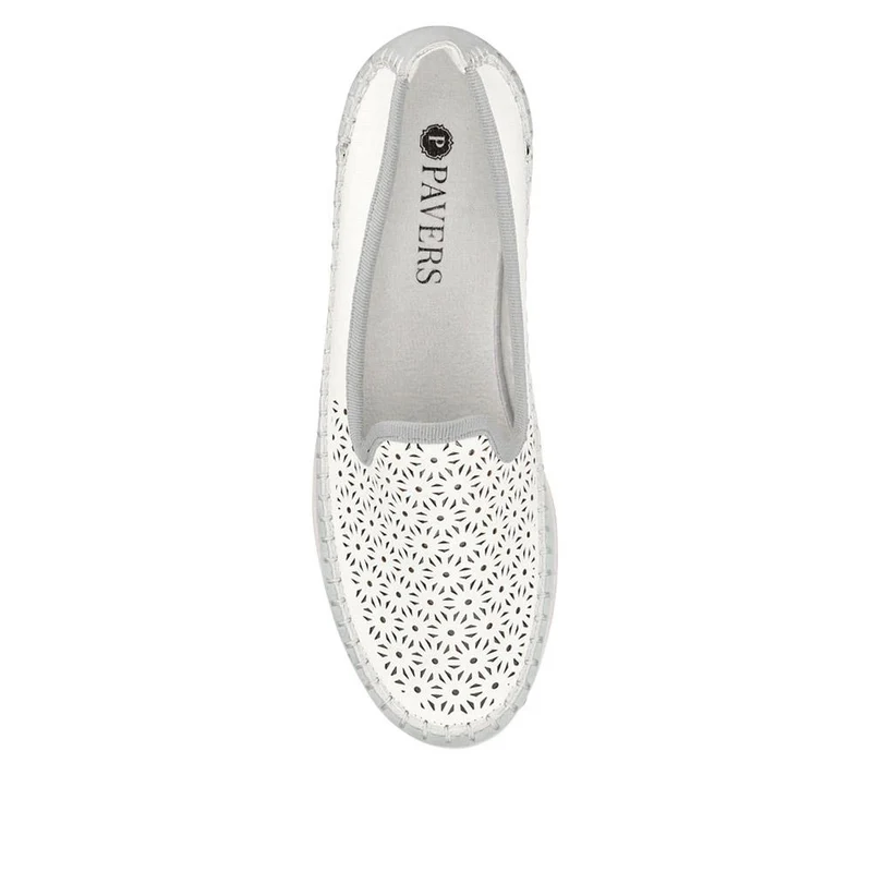 Casual Slip-On Shoes - WBINS41032 / 327 019 - White