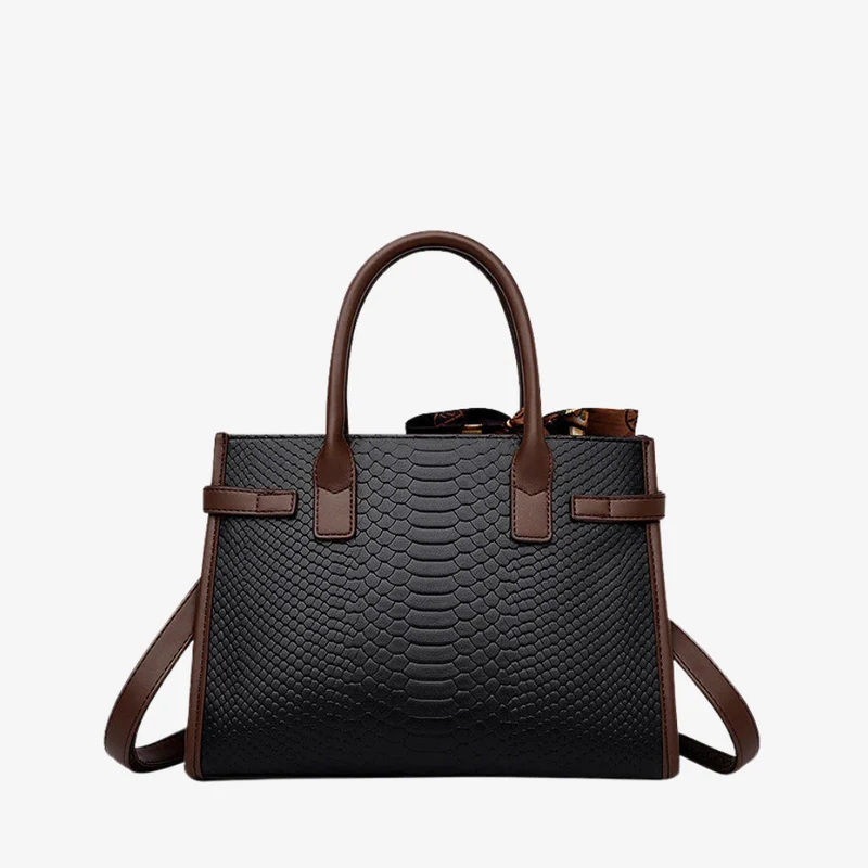 Christy Damen Handtasche mit 3 Fächern aus Kunstleder