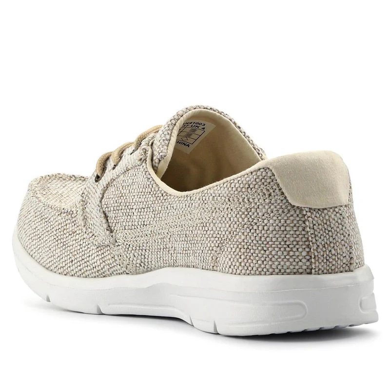 Ladies' Lace-Up Moccasins - TITAN41003 / 327 305 - Beige