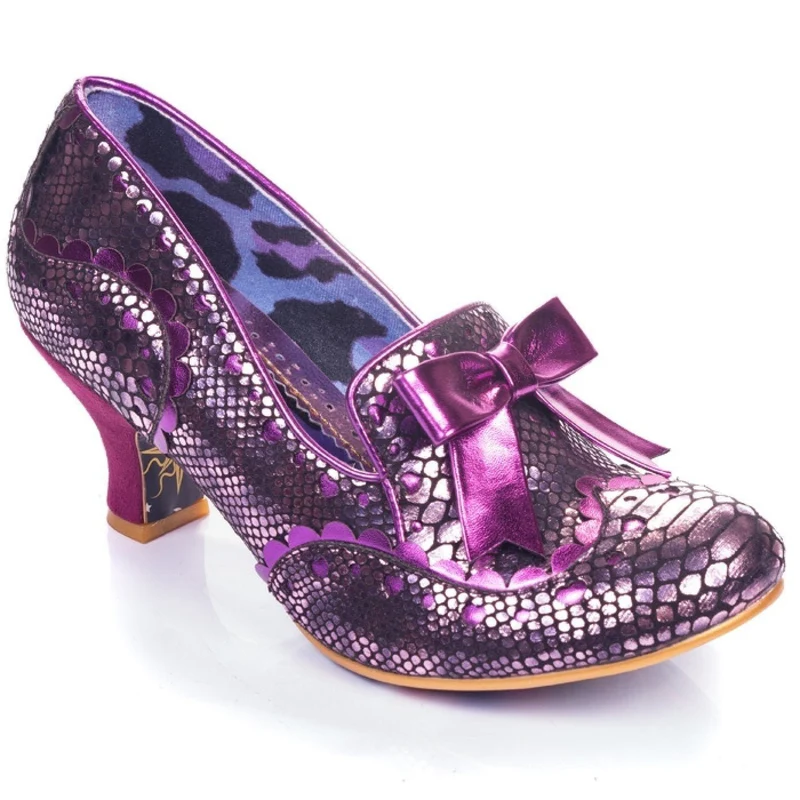 Irregular Choice Womens Here And Present High Heel - Rosa