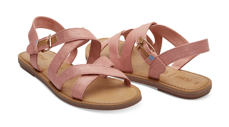 Toms-Sizilien-Korallenrosa-Sandalen