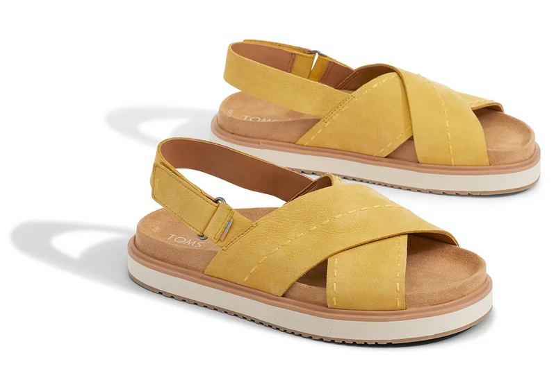 Toms-Marisa-Gelbe-Wildleder-Sandalen