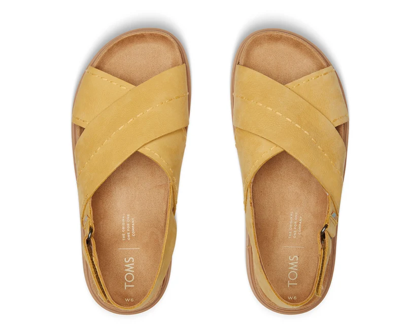 Toms-Marisa-Gelbe-Wildleder-Sandalen