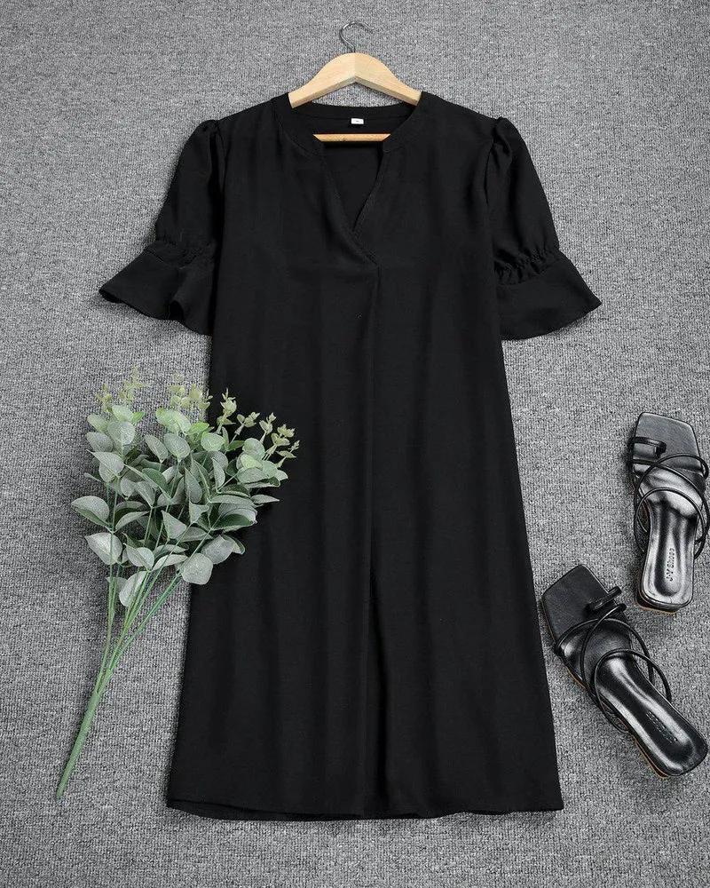 Midi Kleid klassisch und elegant für den Herbst