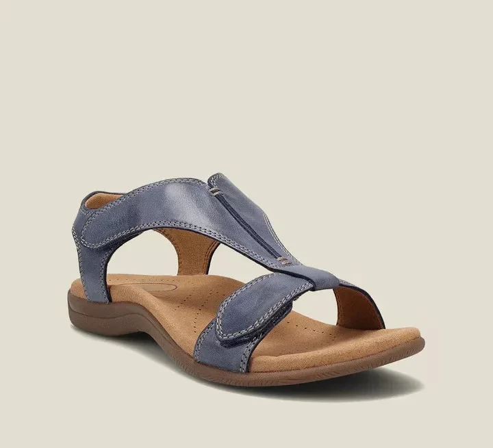 Damen Leder Sandalen mit Fußgewölbestütze für den Sommer