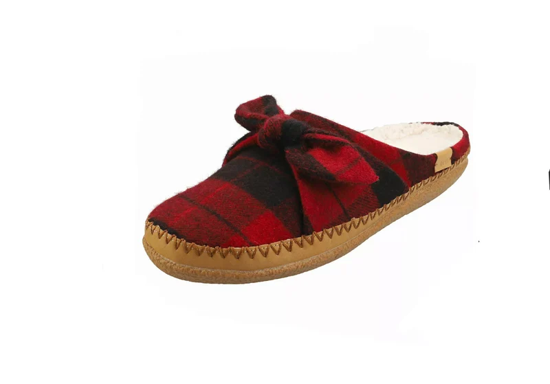 Toms-Ivy-Red-Plaid-bow-pantoffeln