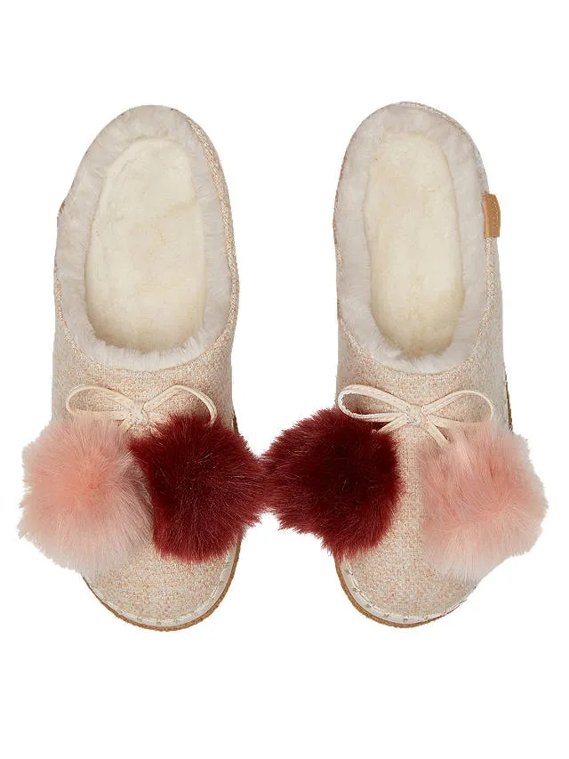 TomsHausschuhe-Efeu-Pompon-Rose-Wolke-Hausschuhe