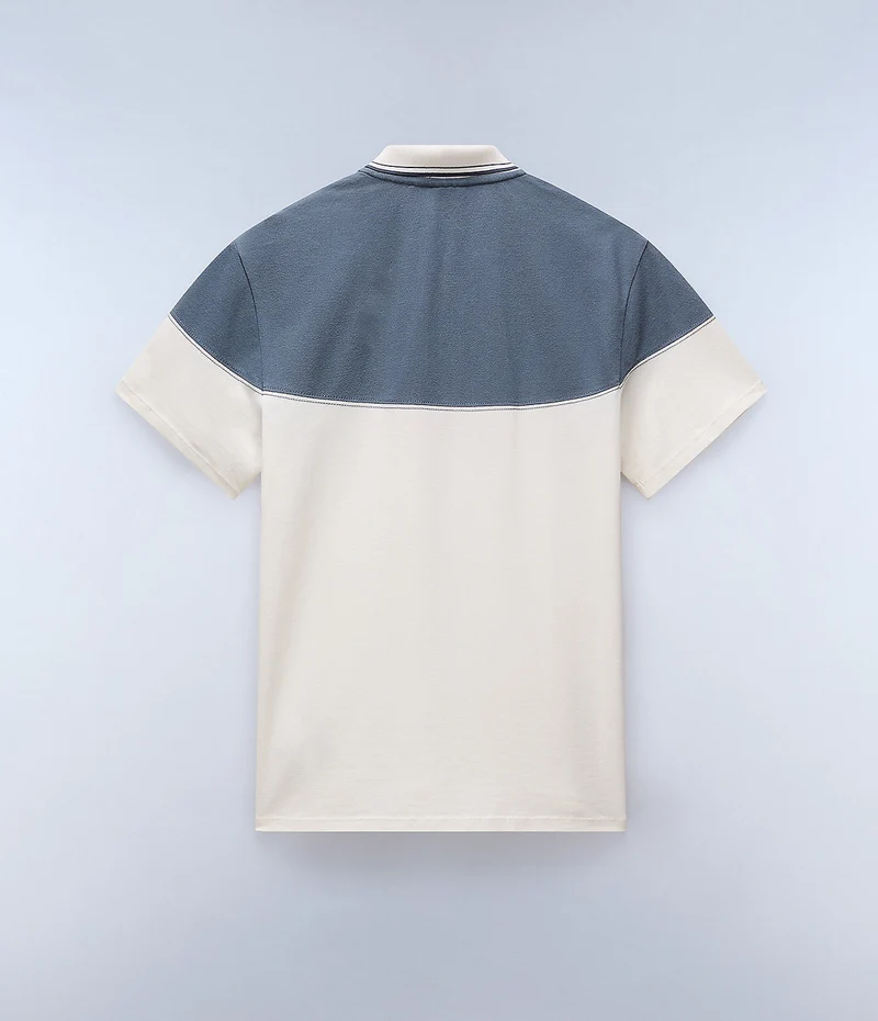 Napapijri Saturnia Herren-Poloshirt – Weiß (Whisper)