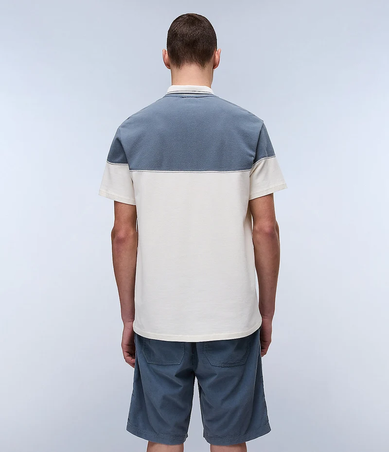 Napapijri Saturnia Herren-Poloshirt – Weiß (Whisper)