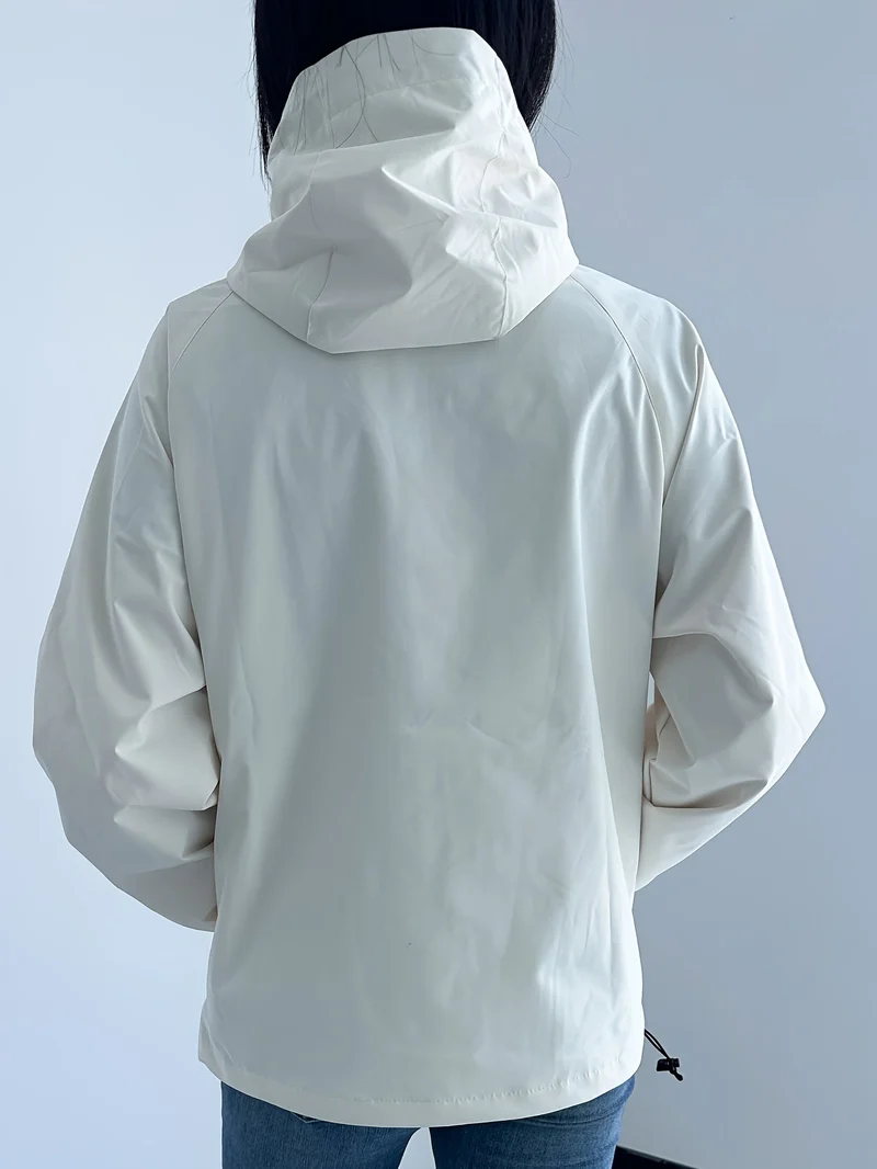 Damenjacke Winddicht mit Kapuze Langarm für Outdoor-Aktivitäten