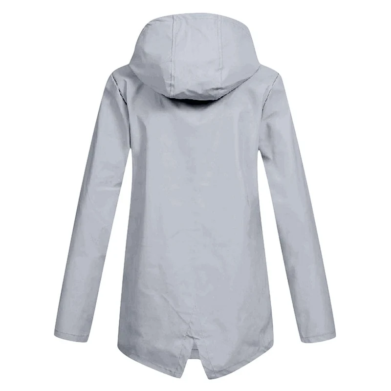 Damen Regenjacke Wasserdicht Atmungsaktiv Mit Kapuze