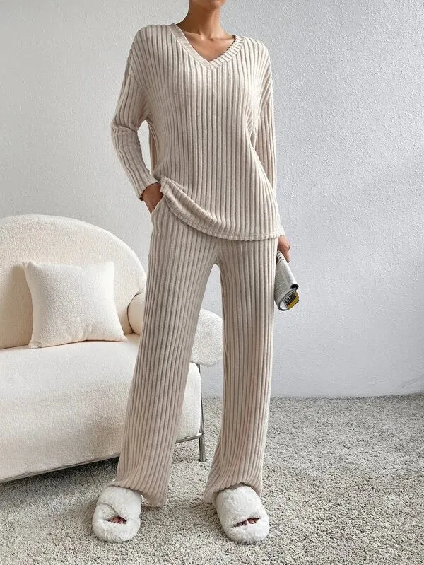 Damen Pullover Set mit weiter Hose Annabelle