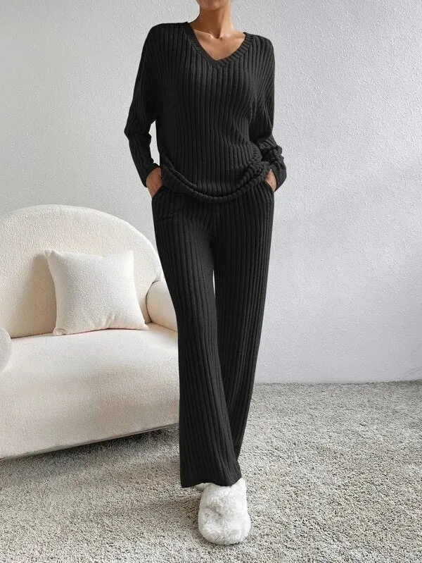 Damen Pullover Set mit weiter Hose Annabelle