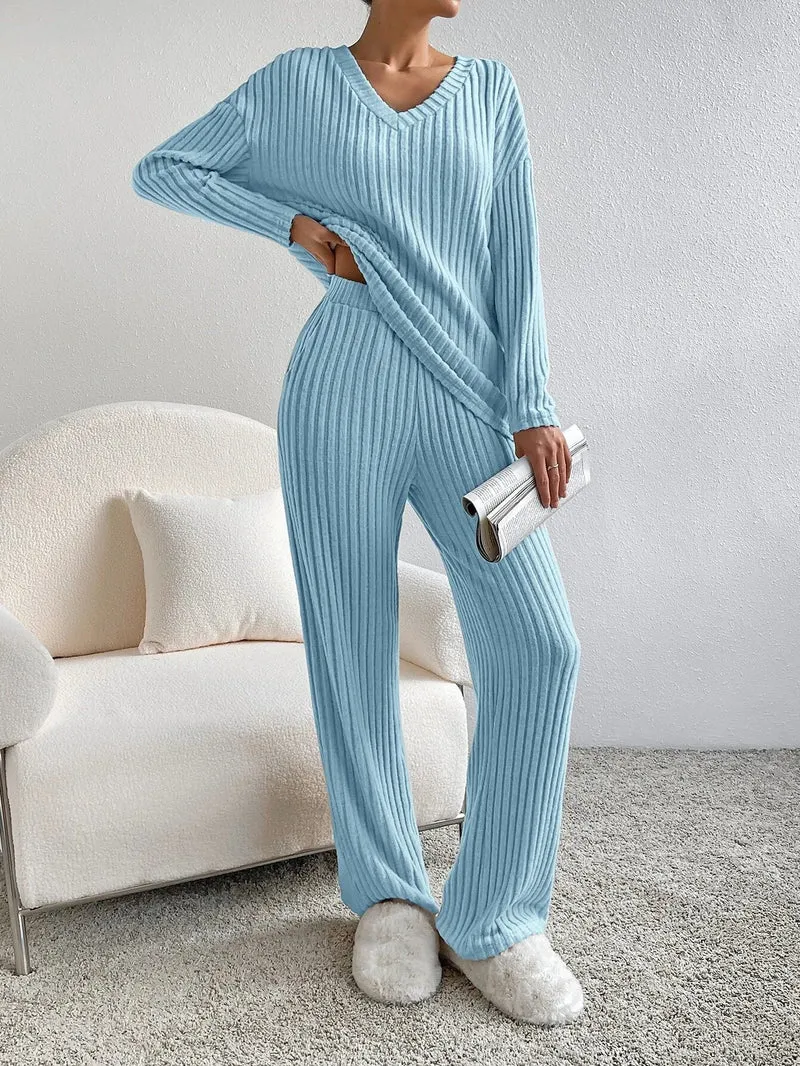 Damen Pullover Set mit weiter Hose Annabelle