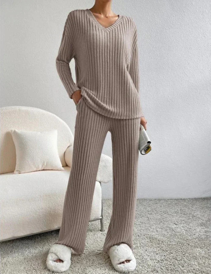 Damen Pullover Set mit weiter Hose Annabelle