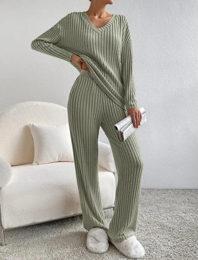 Damen Pullover Set mit weiter Hose Annabelle