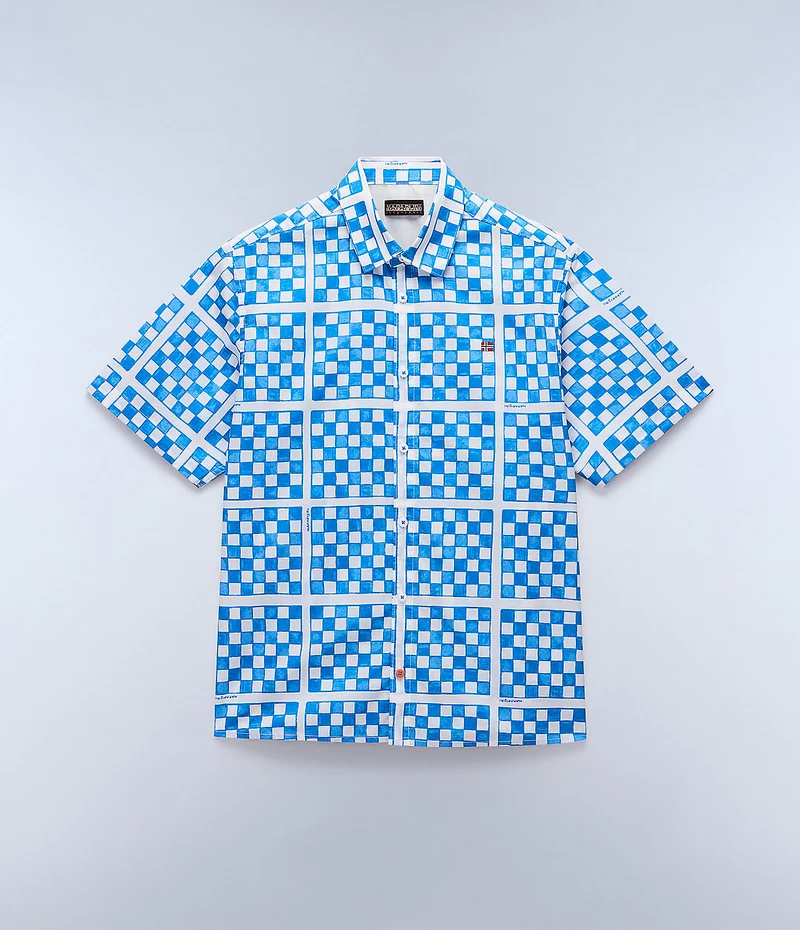 Napapijri Ronge Herrenhemd – Blau