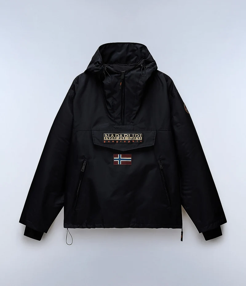 Napapijri Rainforest Next Sommer-Windjacke für Herren – Schwarz