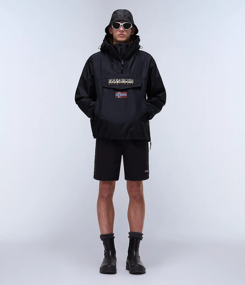 Napapijri Rainforest Next Sommer-Windjacke für Herren – Schwarz