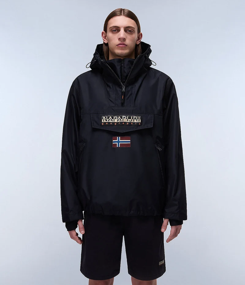 Napapijri Rainforest Next Sommer-Windjacke für Herren – Schwarz