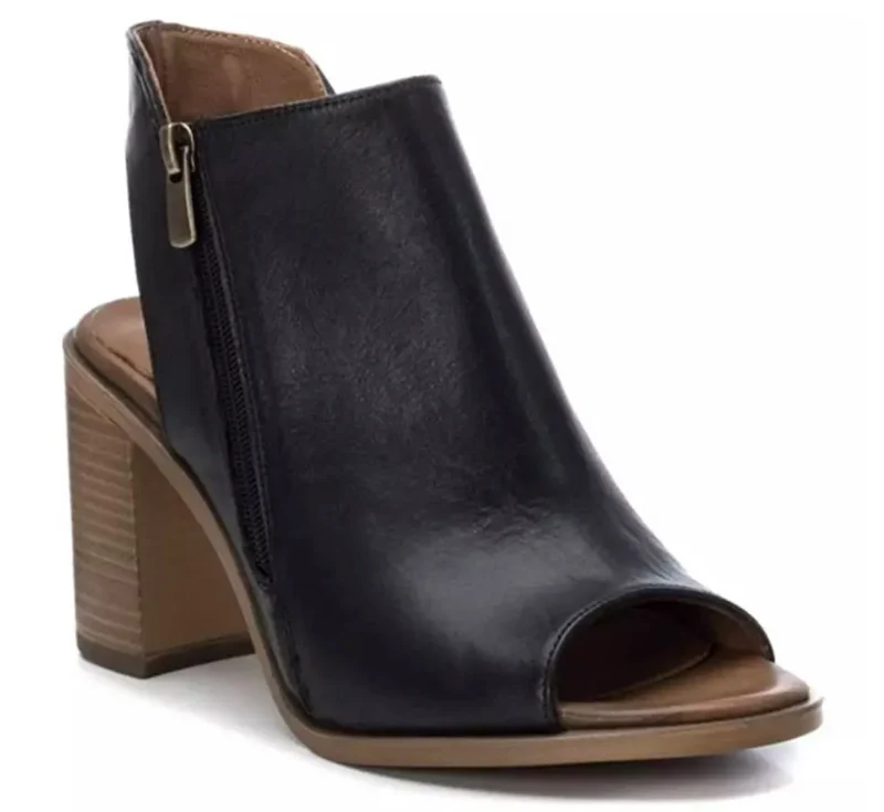 Carmela Damen-High-Heel aus schwarzem Leder