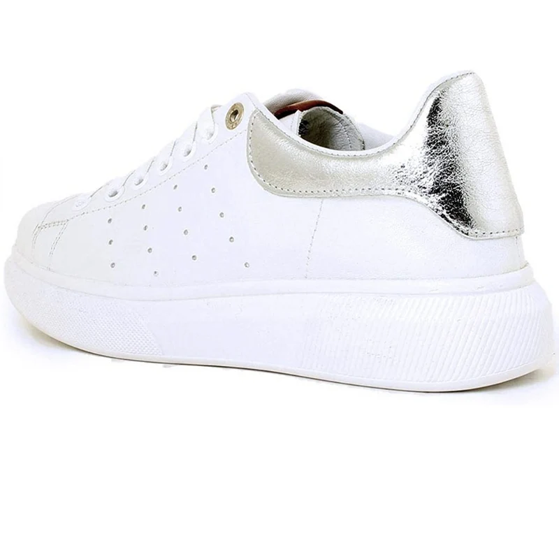 Carmela Plateau-Sneaker aus Leder für Damen – Weiß