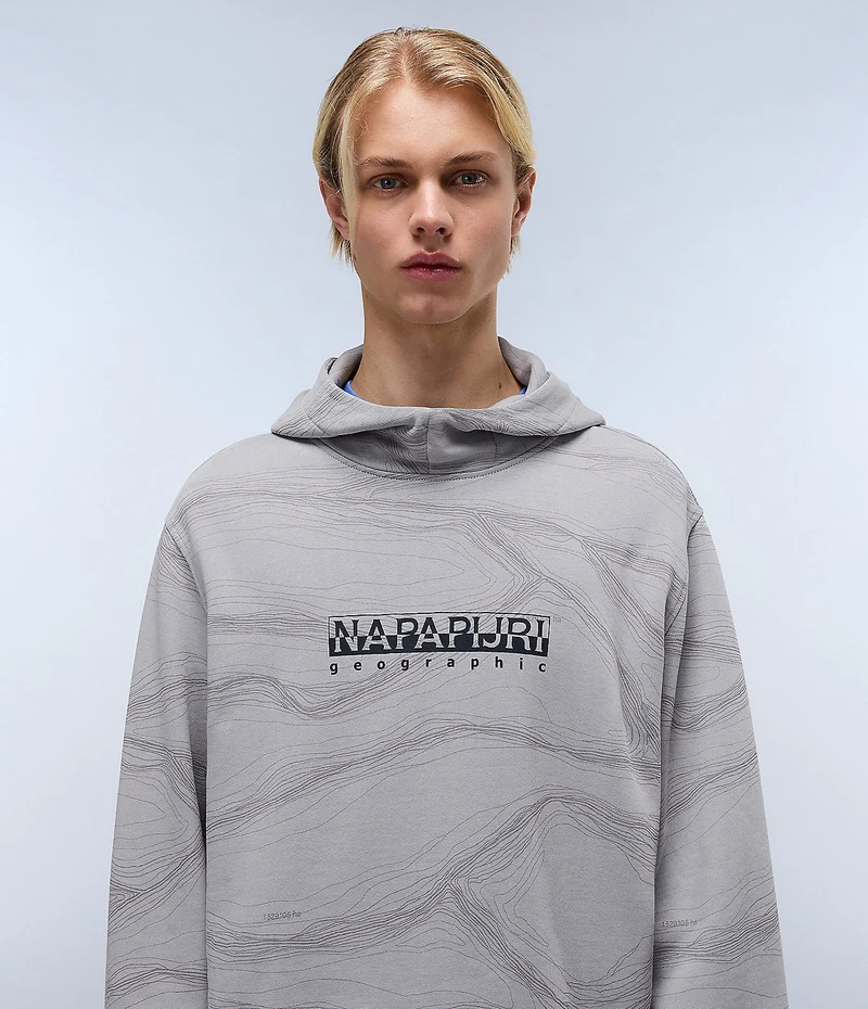 Napapijri Cellini Herren-Hoodie – Grau