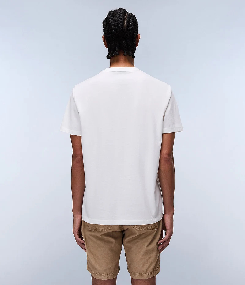 Napapijri Valdor Herren-T-Shirt - Weißer Reiher
