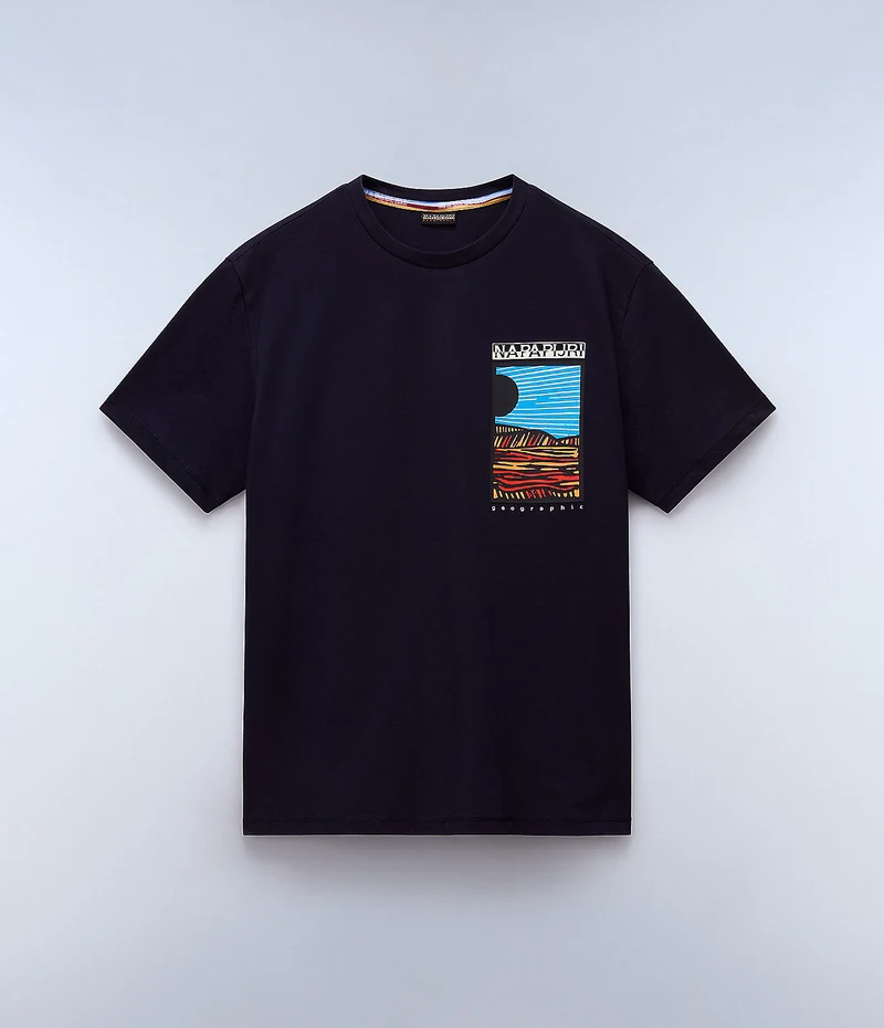 Napapijri Valdor Herren-T-Shirt – Marineblau