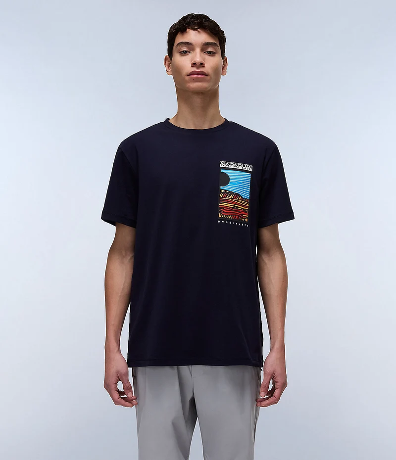Napapijri Valdor Herren-T-Shirt – Marineblau