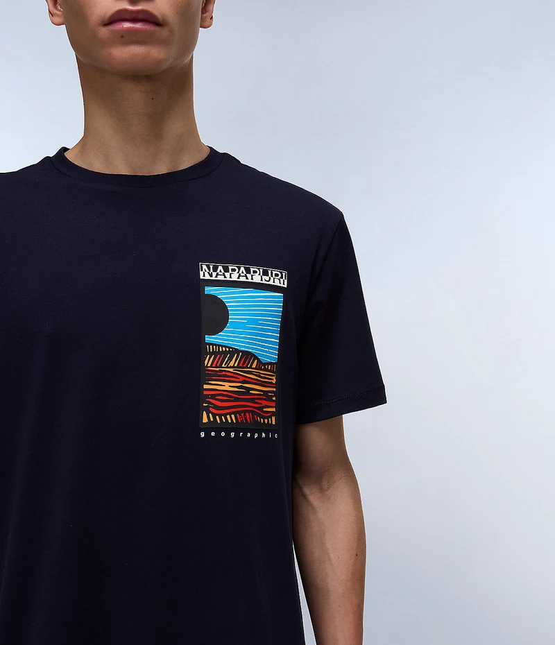 Napapijri Valdor Herren-T-Shirt – Marineblau