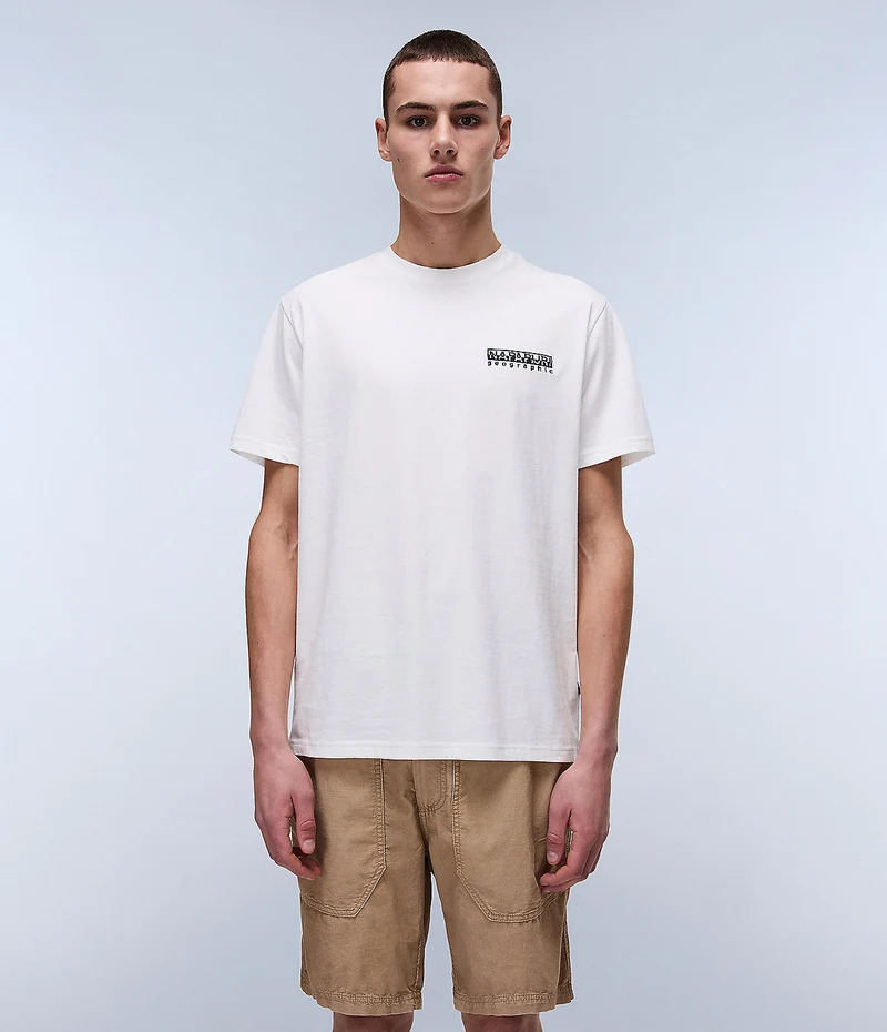 Napapijri Herren-T-Shirt von Vignoni – Weißer Reiher