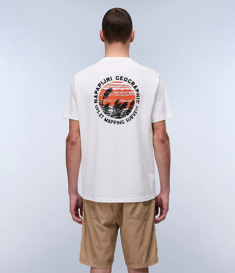 Napapijri Herren-T-Shirt von Vignoni – Weißer Reiher