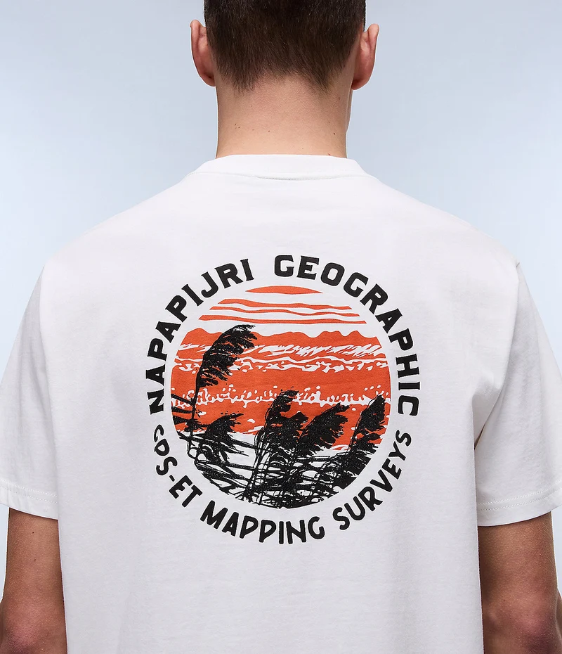 Napapijri Herren-T-Shirt von Vignoni – Weißer Reiher