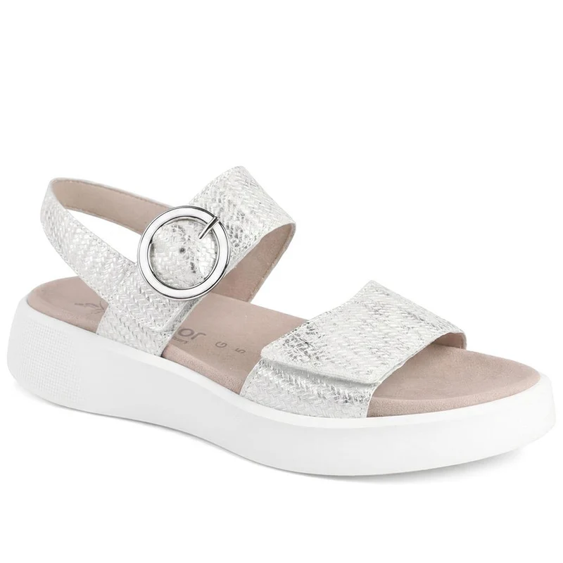 Gabor Wide Fit Leather Platform Sandals - GABC44514 / 330 254