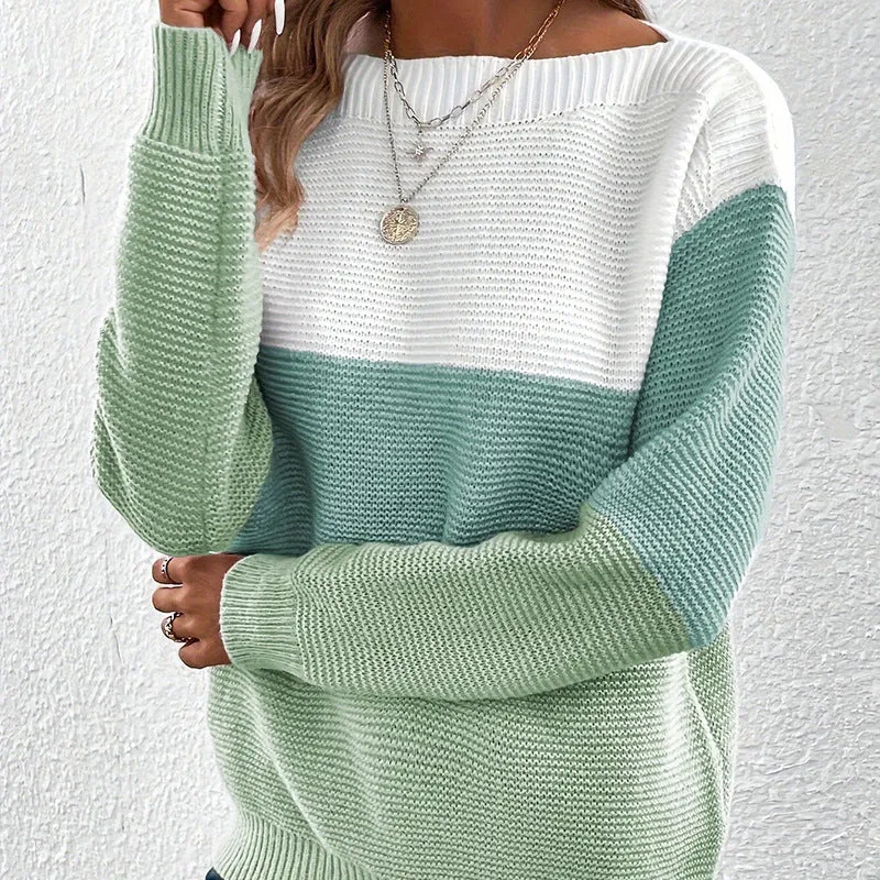 Langarm Pullover Damen kuschelig warm